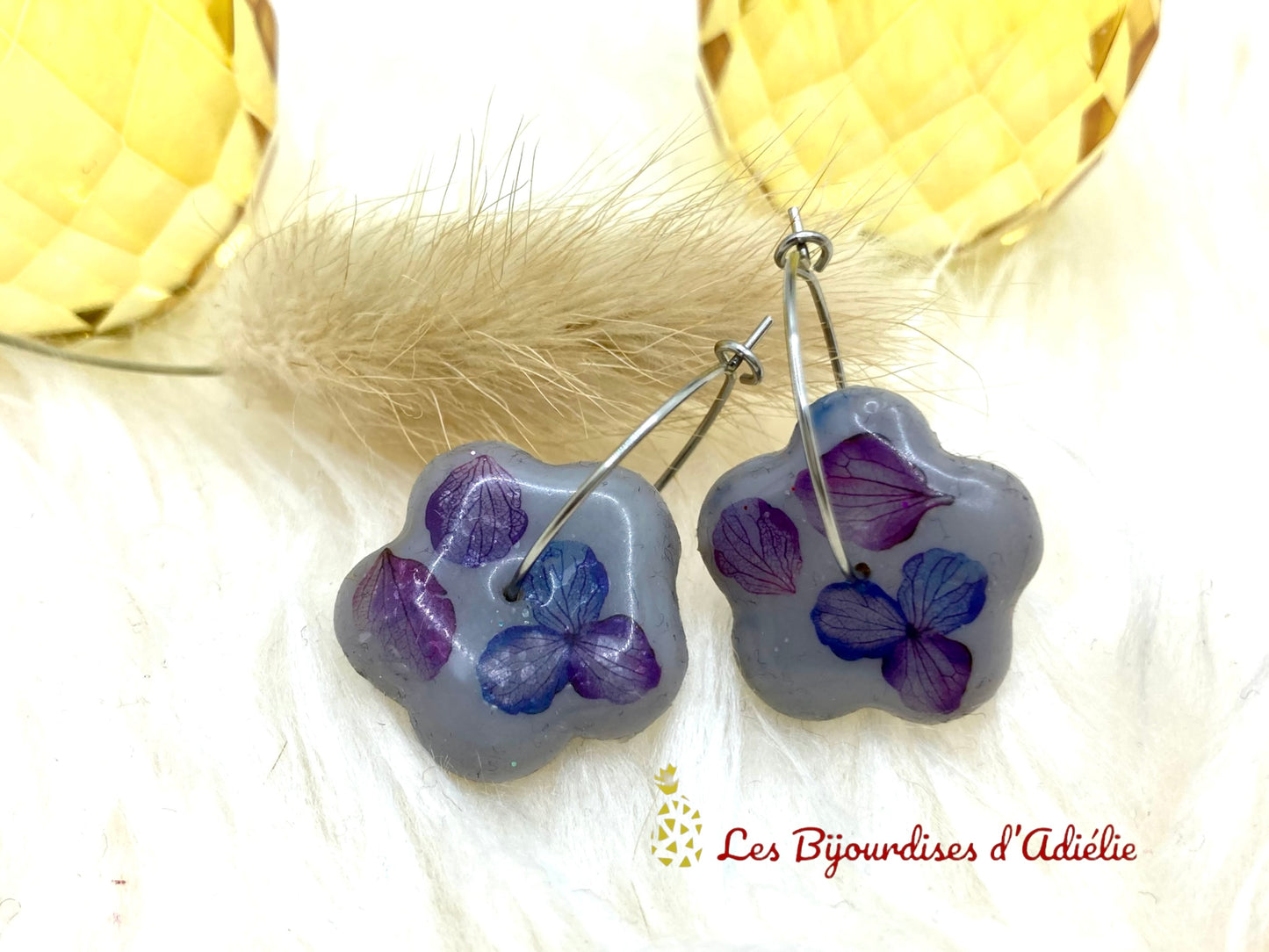 VIOLETTA (1) - Création Boucles d’oreilles