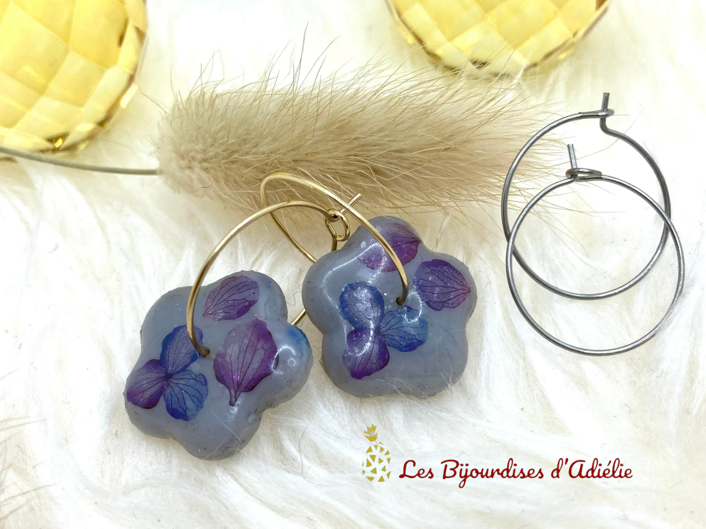 VIOLETTA (1) - Création Boucles d’oreilles